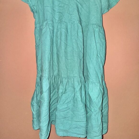 Universal Thread Linen Blend Green Dress - Size Small - Picture 5 of 7
